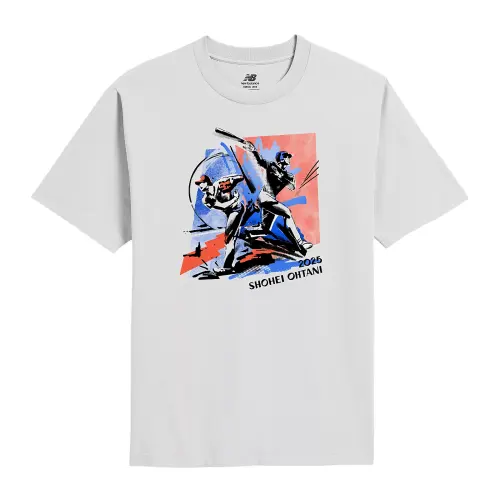 New Balance Shohei Otani SS25 Two Swords T Shirt Men's White