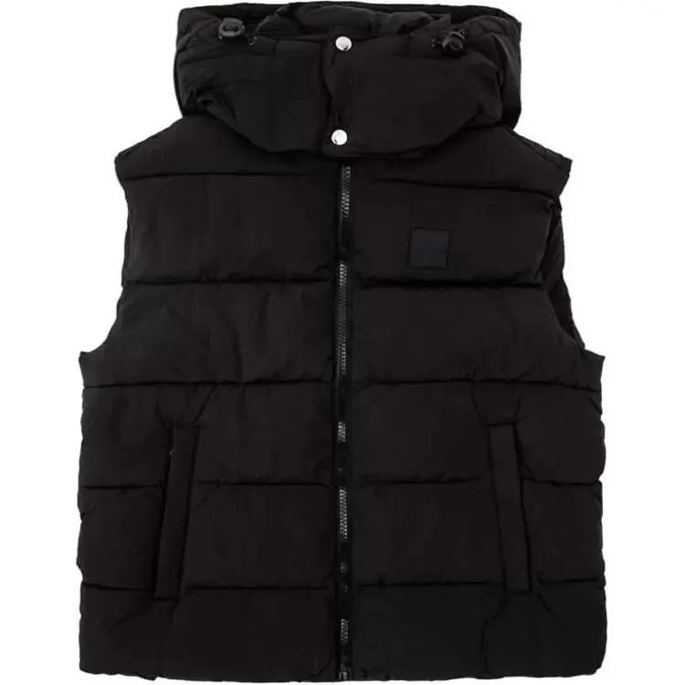 DIESEL Vests Men's Black Hooded (Non-detachable) Moderate Other