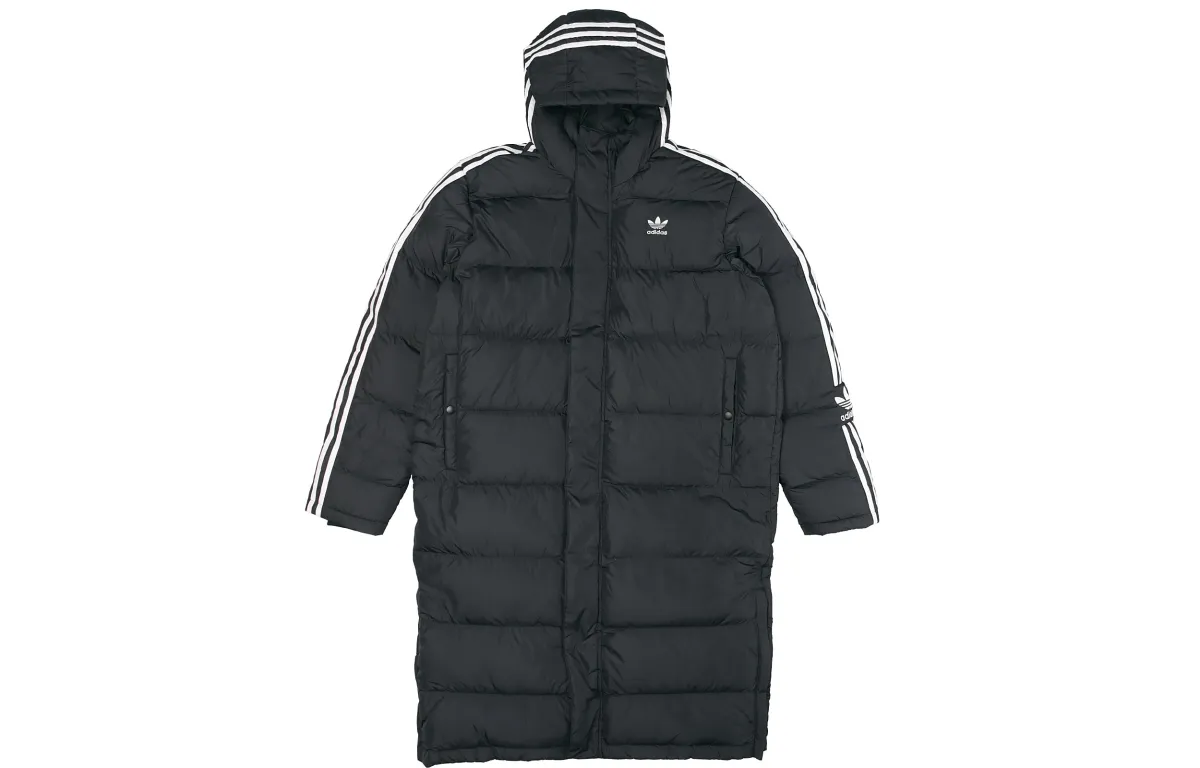 Adidas Originals LONG DOWN JACKET Down Jacket Japan Version Men's Black