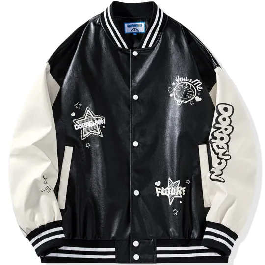 DoraemonA Fall Baseball Jacket Coat Unisex