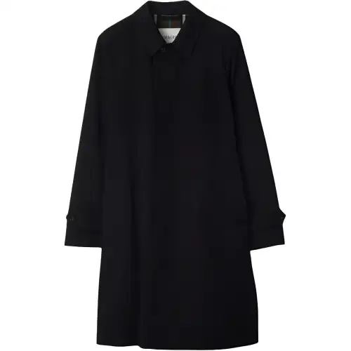 Burberry pointed-collar gabardine coat