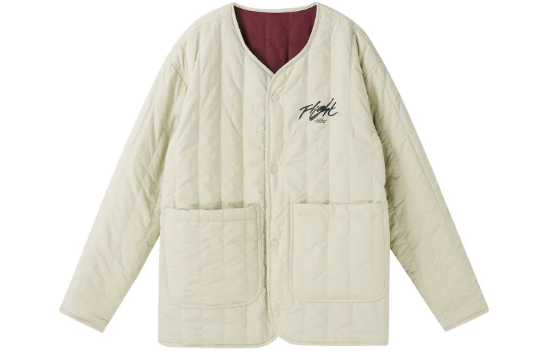 Jordan Flight Puffer Jackets Men's Crew Neck Moderate Quilted Padded Jacket