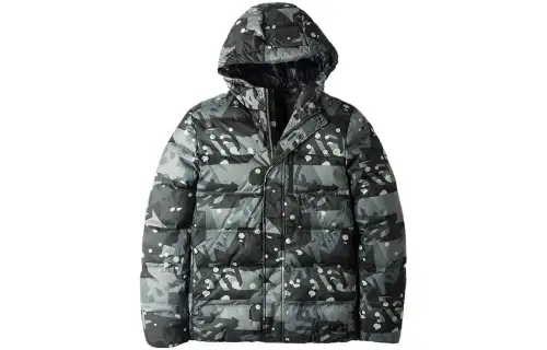 Timberland Down Jacket Men's Gray Camouflage