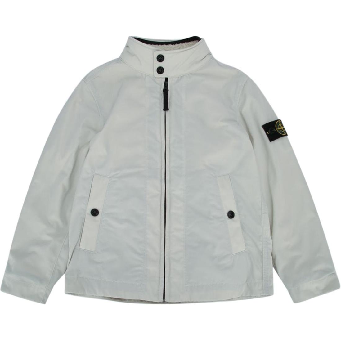 STONE ISLAND Junior Logo Patch Zipped Reversible Fleece Jacket
