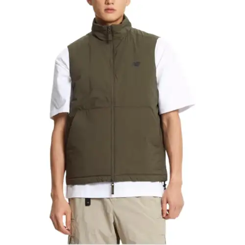 New Balance Vests Men's Green Stand Collar Moderate Other