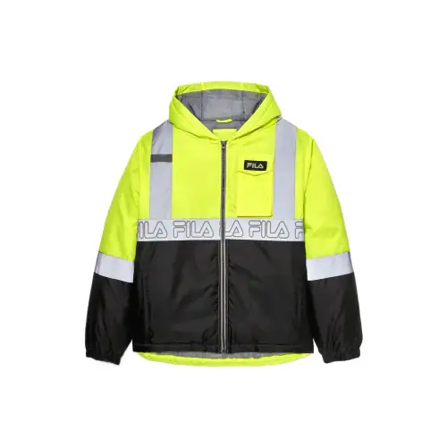 FILA Jackets Men's Yellow Hooded Moderate Other