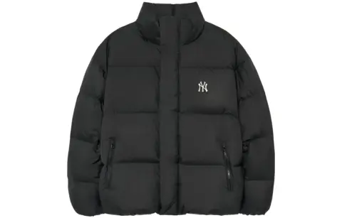 MLB New York Yankees Down Jackets Unisex Black Stand Collar Moderate