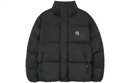 MLB New York Yankees Down Jackets Unisex Black Stand Collar Moderate