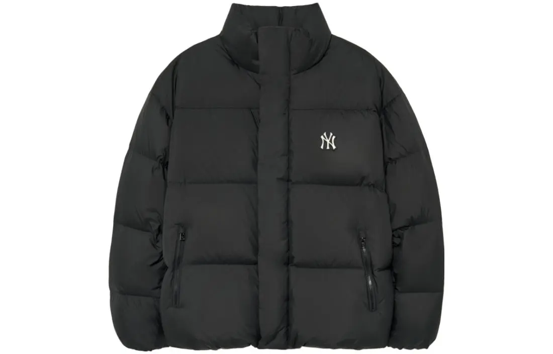 MLB New York Yankees Down Jackets Unisex Black Stand Collar Moderate