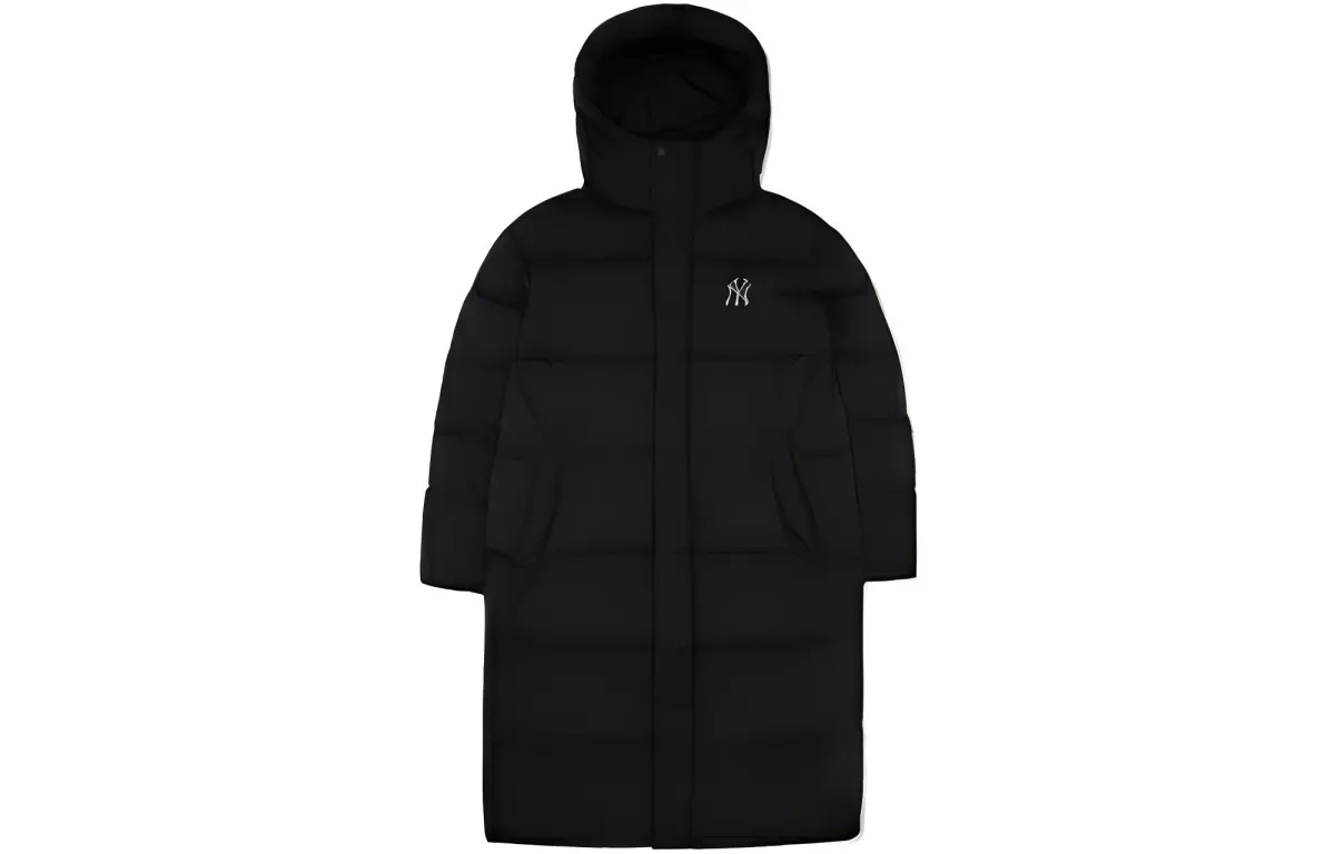 MLB New York Yankees Down Jackets Unisex Black Hooded Moderate Other