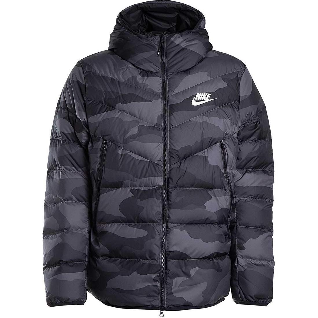 Nike down-fill camouflage puffer jacket