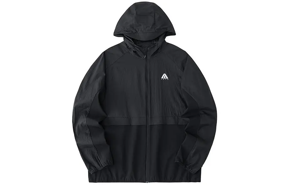 Anta Waterproof UV Protection Sun Protection Clothing Unisex Basic Black
