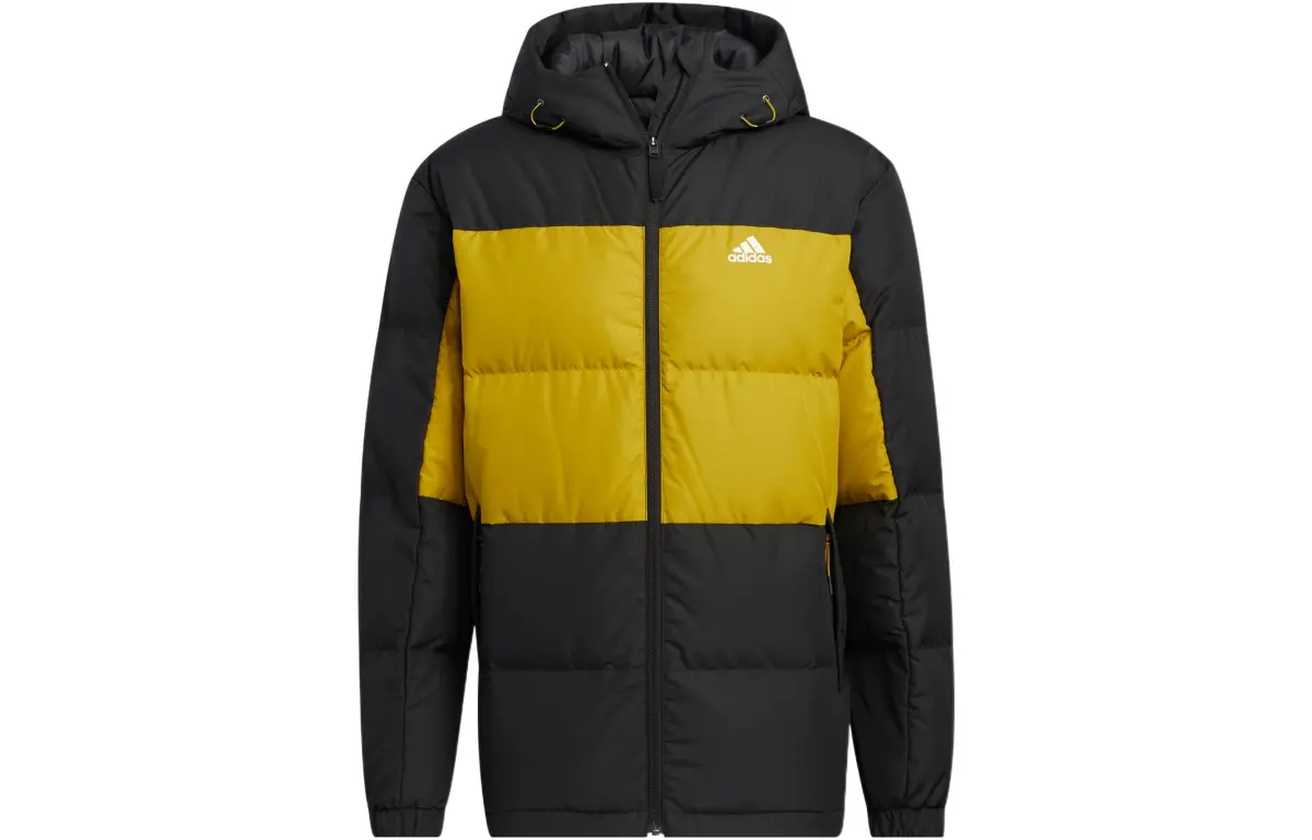 Adidas Down Jackets Men's Black Hooded Moderate Other