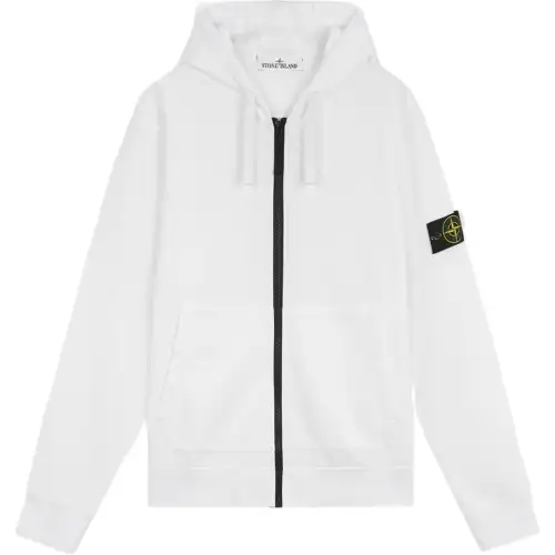 Stone Island cotton fleece hoodie