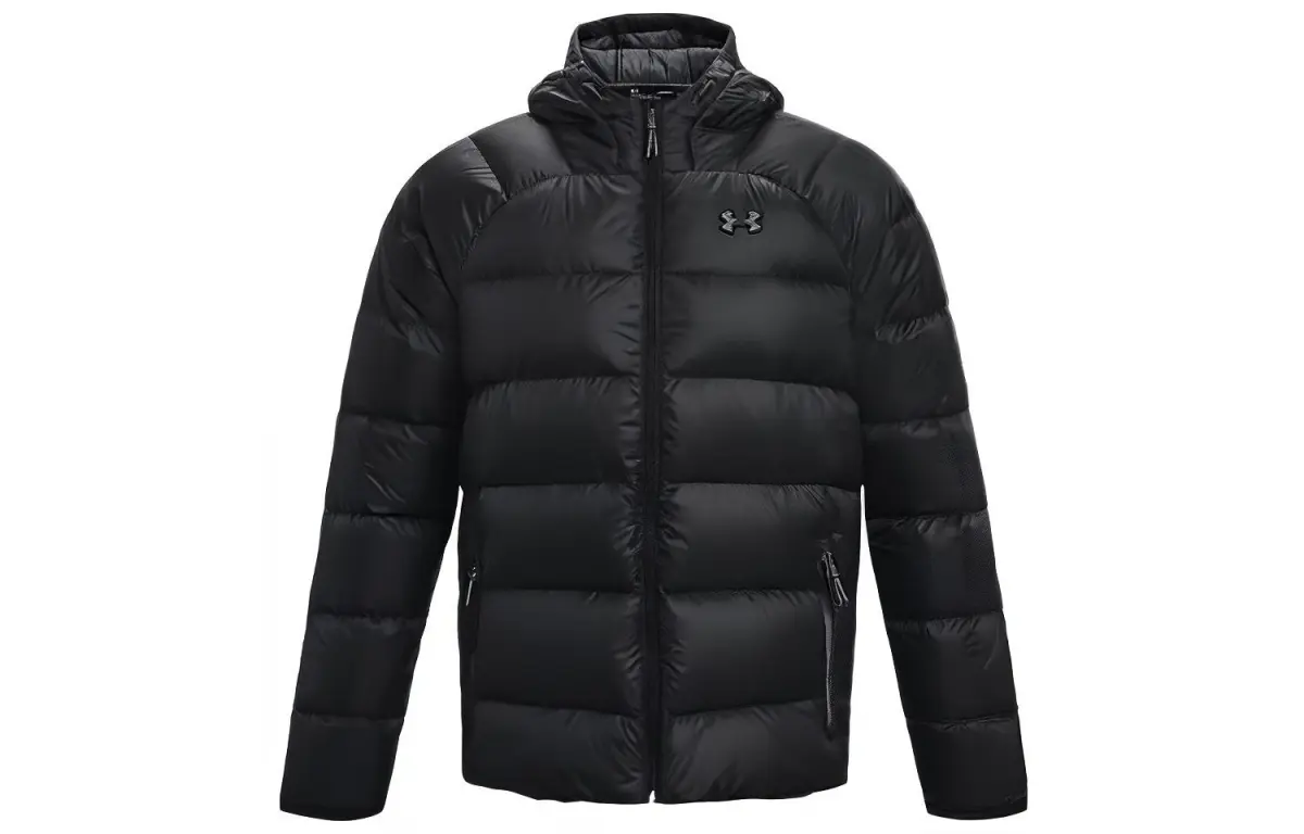 Under Armour Down Jackets Men's Black Hooded (Non-detachable) Moderate