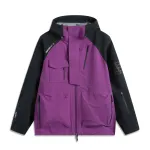 Li Ning Outdoor CF Tracing Waterproof And Windproof Windbreaker Jacket Unisex Cosmic Purple