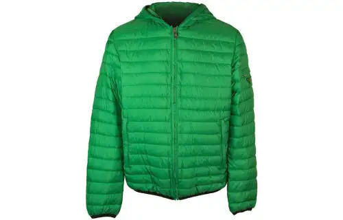 PRADA Down Jackets Men's Green Hooded Moderate Other