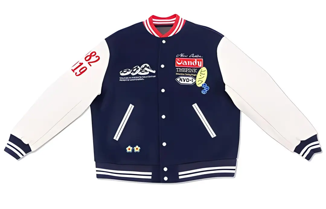 Vandy The Pink Akira Blue Pill Varsity Jacket