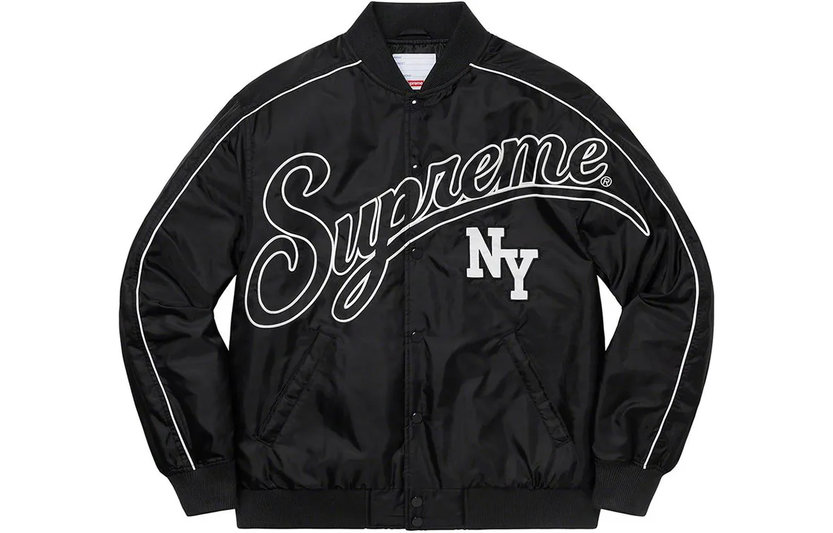 Supreme Contrast Script Varsity Jacket