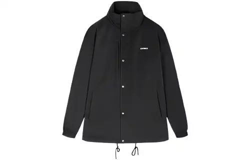 Anta Letter Stand Collar Down Jacket Men's Basic Black