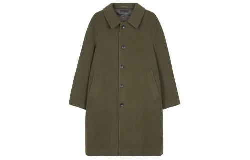 UNIQLO Coats Unisex Olive Green