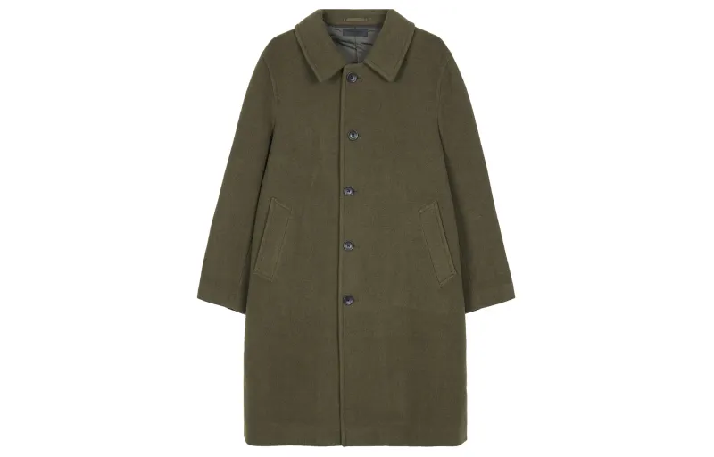 UNIQLO Coats Unisex Olive Green