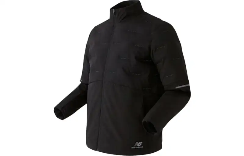 New Balance Down Jackets Men's Black Stand Collar Moderate Other