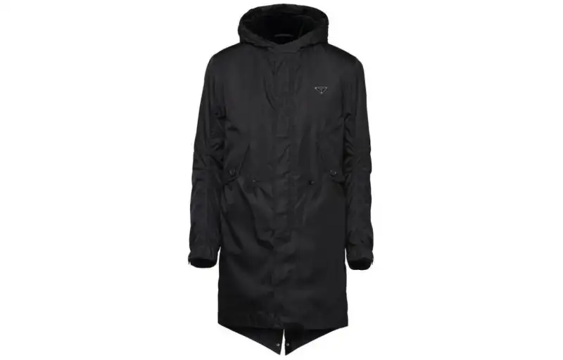 PRADA Re Nylon Hooded Parka Coat