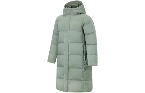 Li Ning Fitness Series Down Jackets Men's Gray Green Hooded Moderate Other