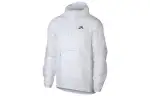 Nike Sun Protection Clothing Men's White Stand Collar Moderate Straight Fit