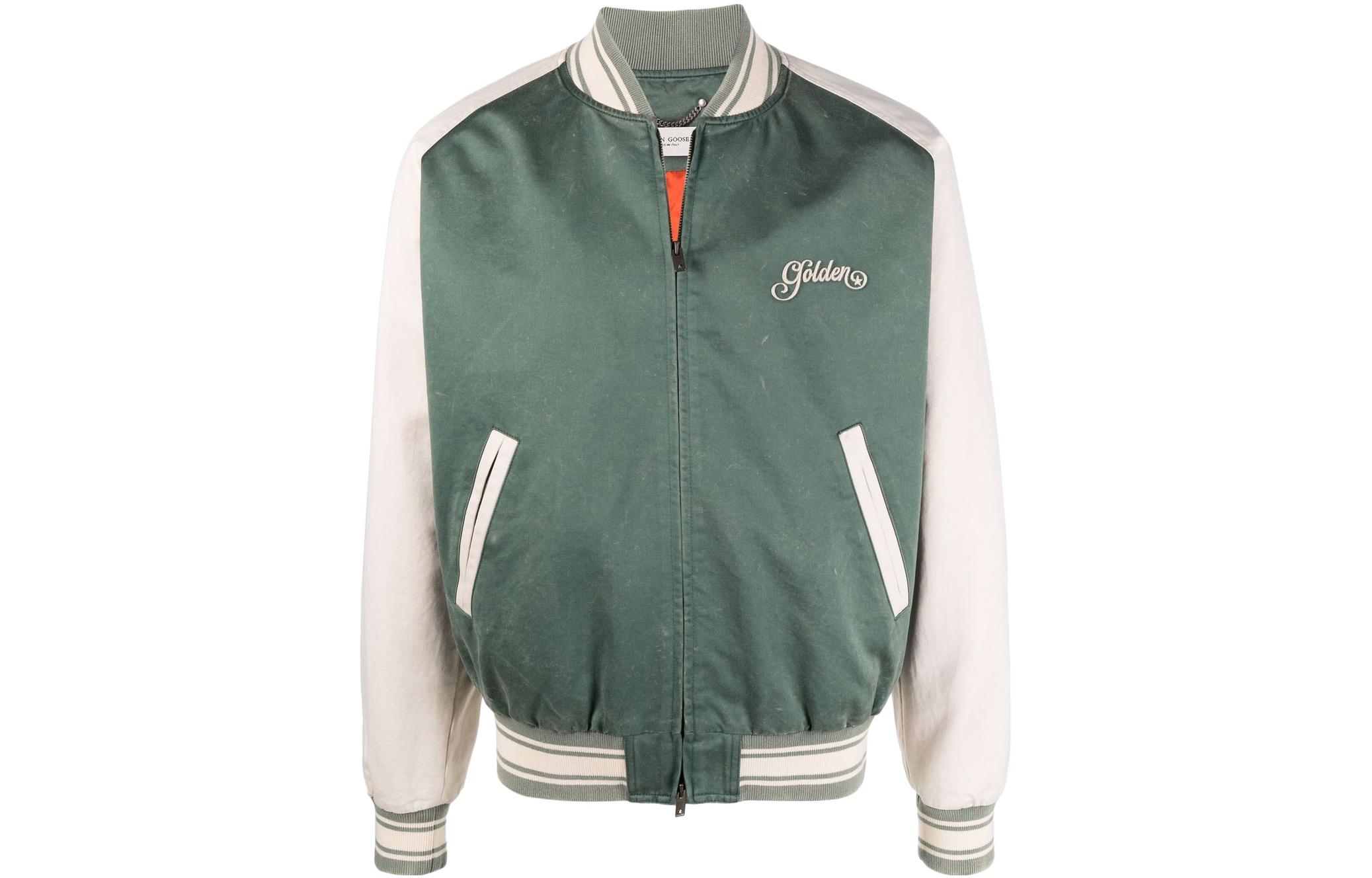 Golden Goose SS22 Baseball Jacket Men's Green
