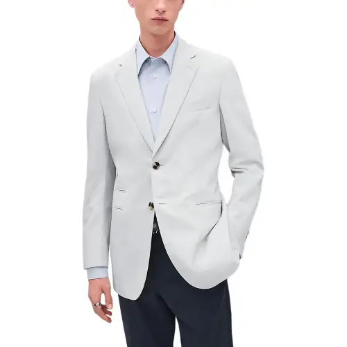 HERMES Business Suit Coat Men's Light Blue