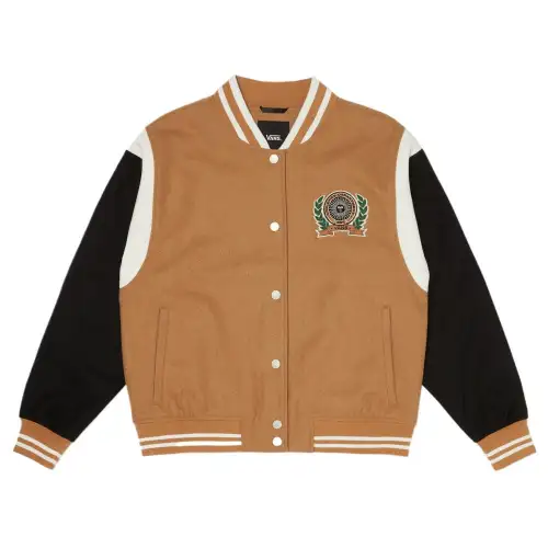 Vans Jackets Men's Brown Baseball Collar Moderate Other