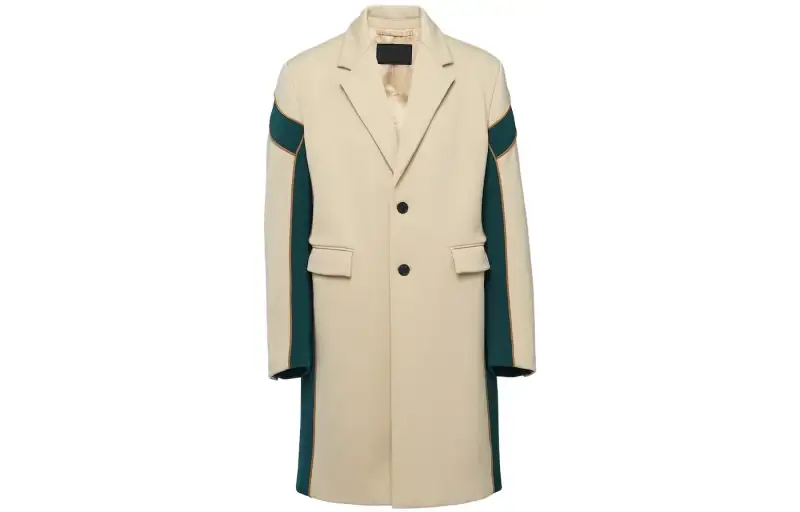 PRADA Coats Men's Beige Lapel Moderate