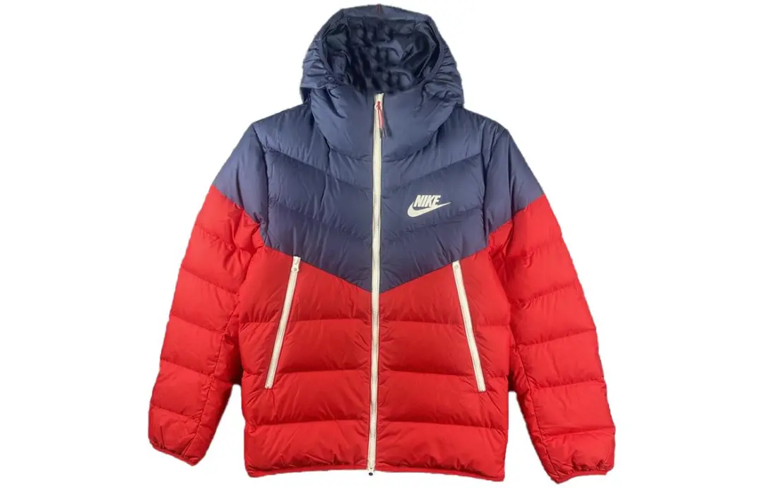 Nike Down Jackets Men's Red Hooded Thickened Other
