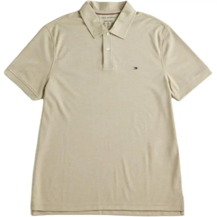 Tommy Hilfiger SS25 Polo Shirt Men's Beige