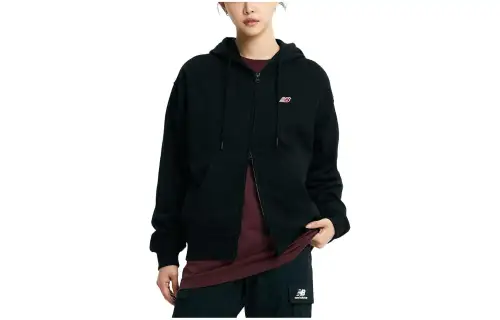 New Balance Jackets Unisex Black Hooded Moderate Other
