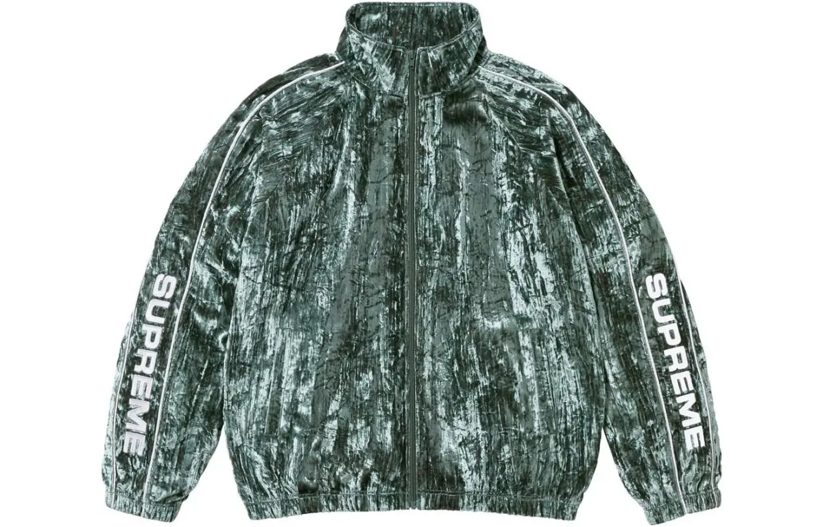 Supreme Crushed Velvet Track Jacket