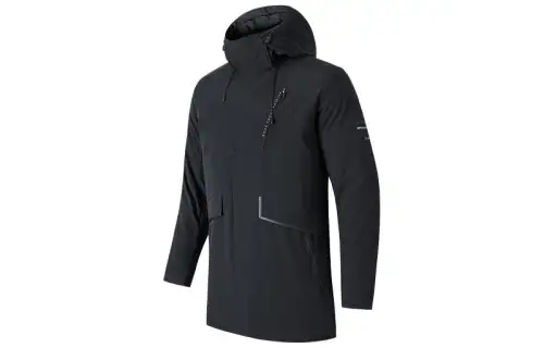 ANTA Variety Training Collection Down Jackets Men's Black Hooded Moderate