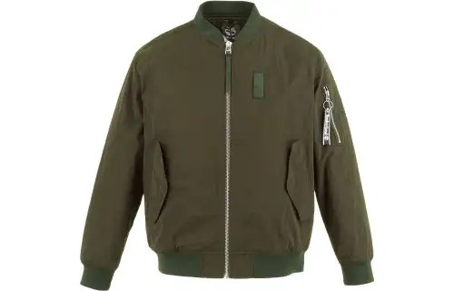 Timberland Puffer Jackets Men's Olive Stand Collar Moderate Detachable