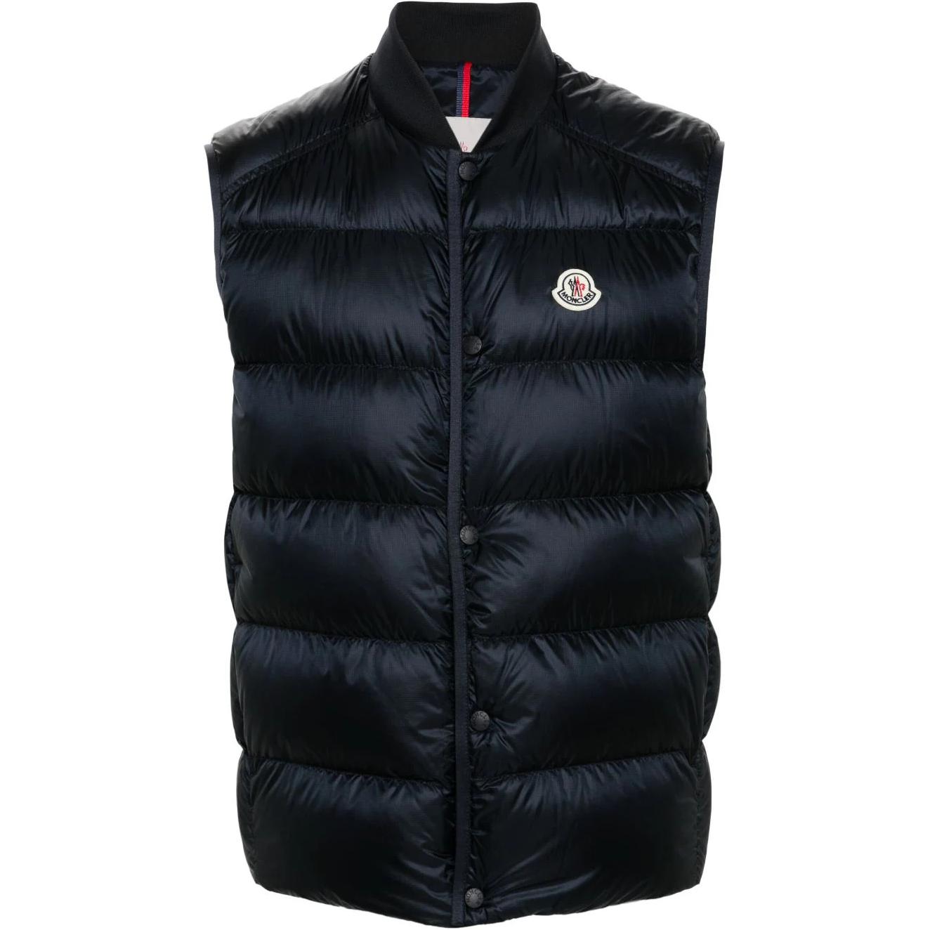 Жилет Moncler с логотипом (военно-морской синий)