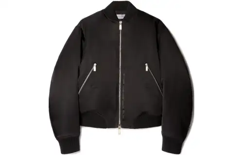 OFF-WHITE zip-detail bomber jacket