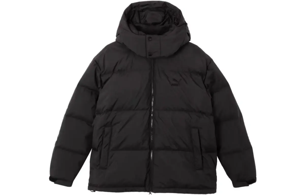 PUMA Down Jackets Unisex Black Hooded Moderate Other