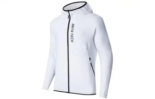 ANTA Variety Training Collection Jackets Men's White Hooded Thickened Other