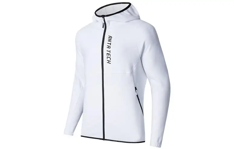 ANTA Variety Training Collection Jackets Men's White Hooded Thickened Other