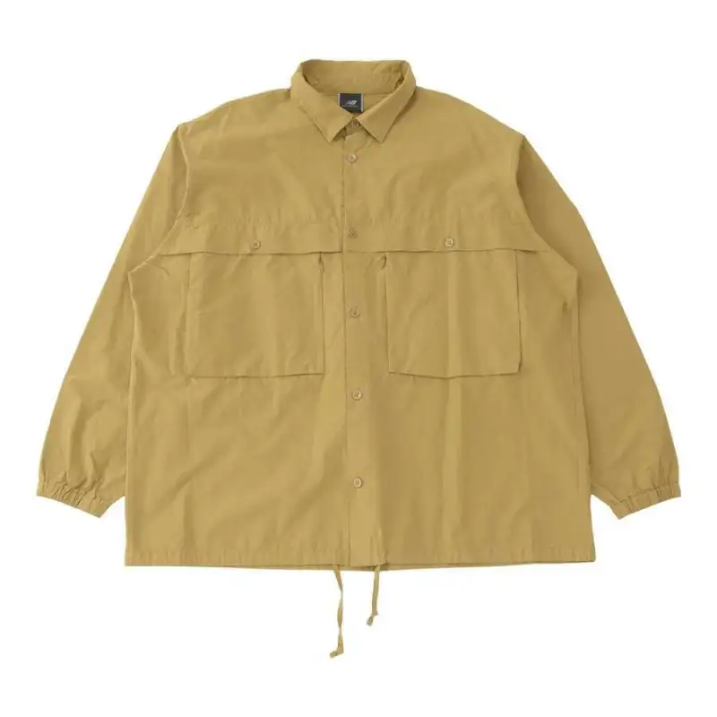 New Balance MET 24 Jackets & Coats Men's Dark Beige