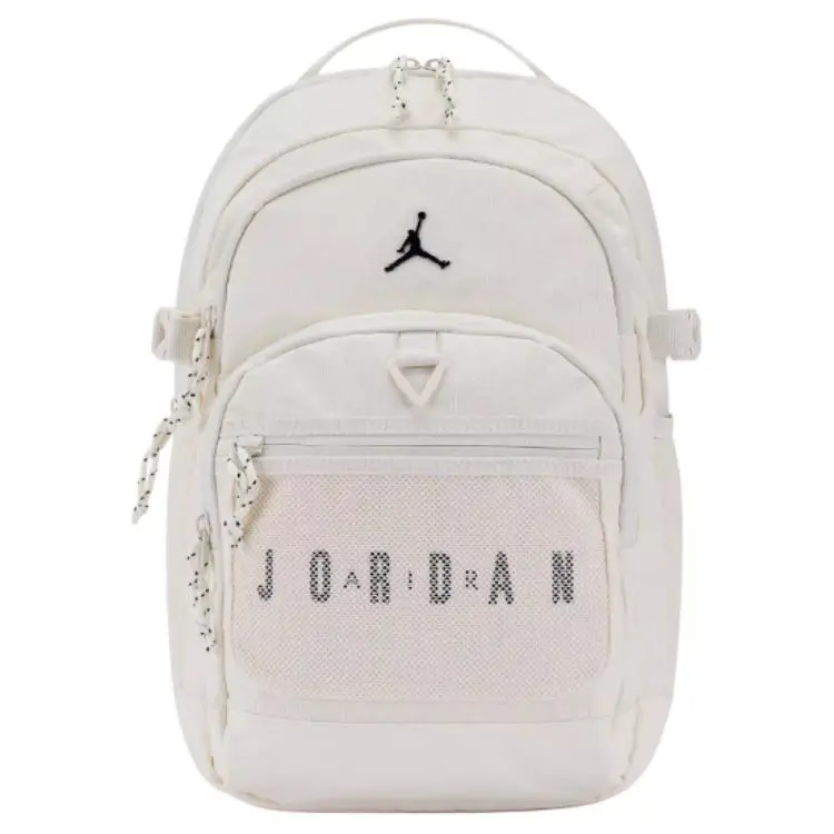 Jordan Polyester Backpack Unisex Light Ivory White
