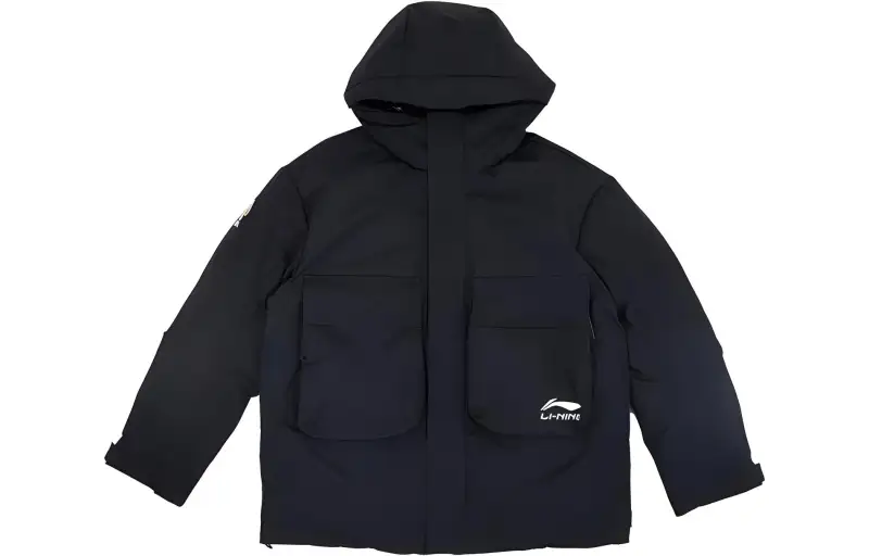 Li Ning Down Jacket Player Edition Men's Black