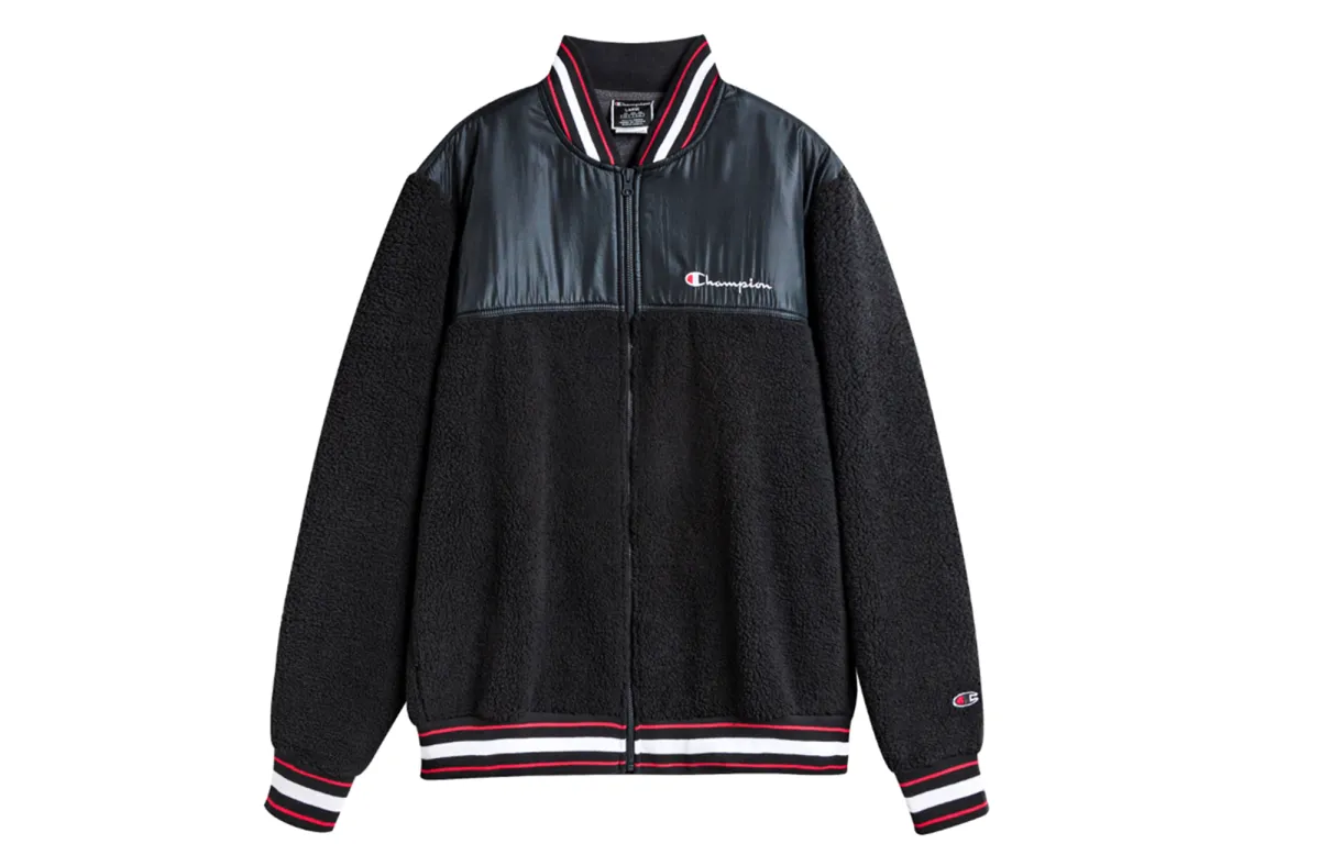 Champion Jacket US Version Unisex Black