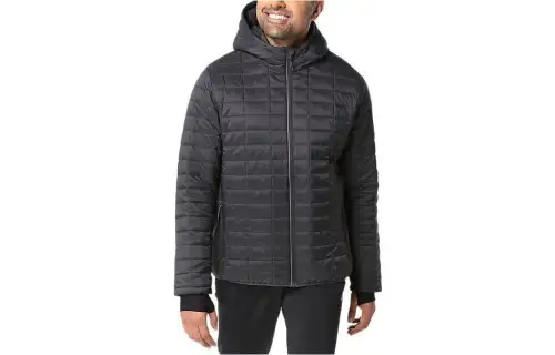 ASICS Jackets Men's Black Hooded Moderate Other